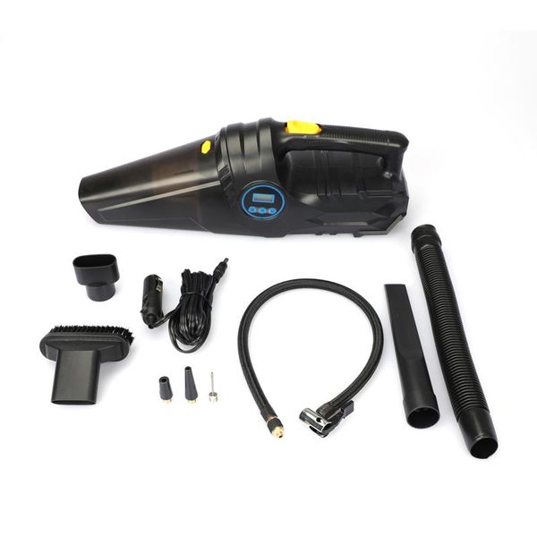 

in 1 wireless handheld vacuum cleaner car auto inflatable pump tire pressure meter digital display dual use home dust removal cleaners