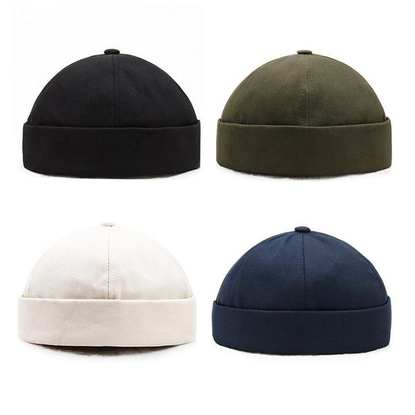 

beanies fashion street wear landlord hat male female hip-hop brimless skull loop beanie sailor melon caps streetwear