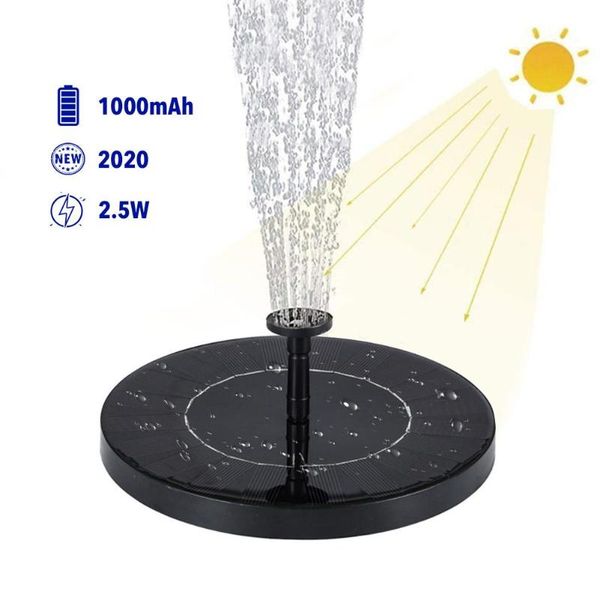 

2.5w solar floating fountain pump mini battery powered panel kit water for pond pool garden fish tank decorations