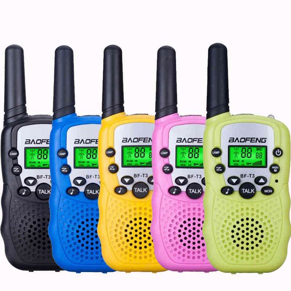 Baofeng BF T3 Walkie Talkie Kids 2PCs Comunicador Stanza Rao Per Bambini 100-800m Walkie-Talkie Regalo Natale Di Celluan