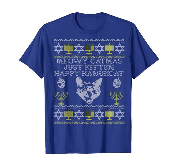 

Happy Hanukcat, Meowy Catmas Shirt, Hanukkah Cat Jewish T-Shirt, Mainly pictures