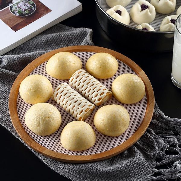 

rolling pins & pastry boards high temperature resistant silicone mat steamer cloth thickened round non stick drawer steamed bun household