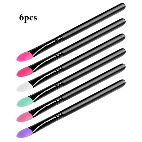 

makeup brushes 6pcs kapmore eyeshadow brush silicone soft short applicator eye