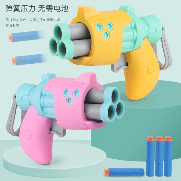 

soft bullet children's cartoon net red fire sponge sucker toy gun gift