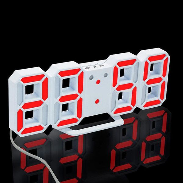 

digital clock wall mount three dimensional fashion decoration electronic numerals home office clocks