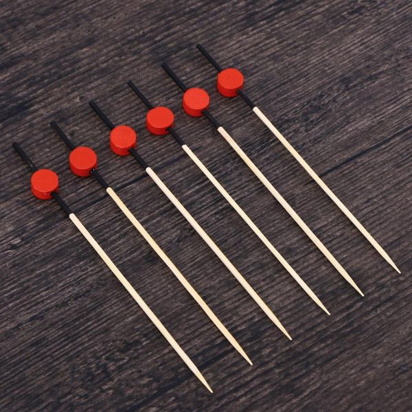 

pcs 12 cm cocktail picks creative flat beads appetizer fruit party supplies forks