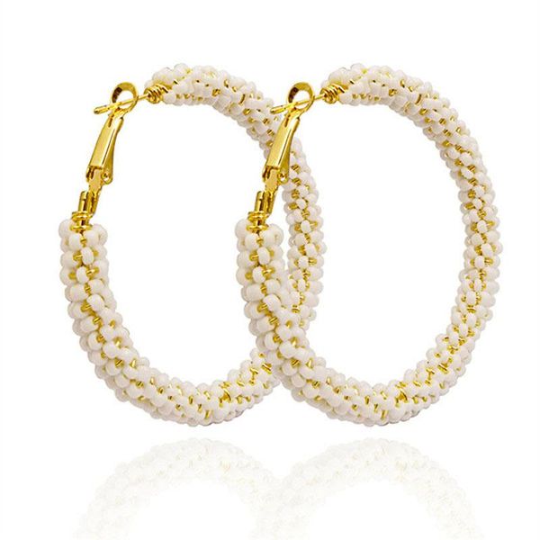 

wholesale price drop women hoop earrings jewelry fashion korean style ear hoops gifts for female party give & huggie, Golden;silver