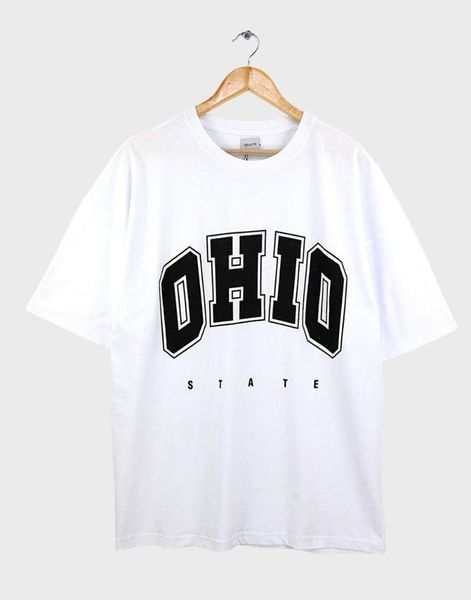 

men's t-shirts ohio oversize men 's t-shirt white, White;black