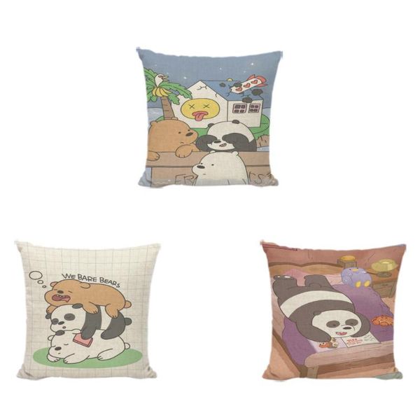 

cushion/decorative pillow fresh style our naked bear bichon frise pillowcase crab coconut tree living room sofa christmas gift decoration cu