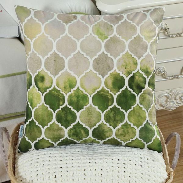 

cushion/decorative pillow cases throw cushion covers with retro colorful geometric trellis print decoration for home living room bed 2pcs