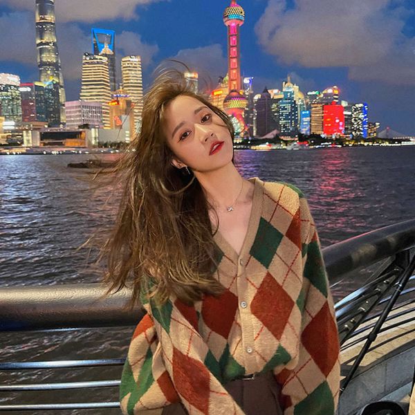 

same sweater coat cardigan autumn long sleeve sweet cool knitted top, White;black