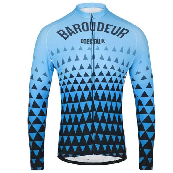 

racing sets boestalk2021team mountain bike cross-country cycling suit summer anti-ultraviolet long-sleeved comfortable and breathable, Black;blue