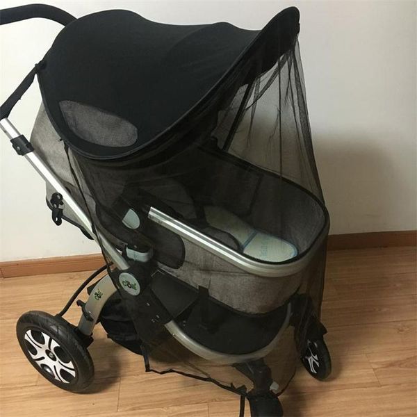

stroller parts & accessories baby sun shade mosquito net awning windproof anti-uv safe umbrella canopy universal fit breathable cover