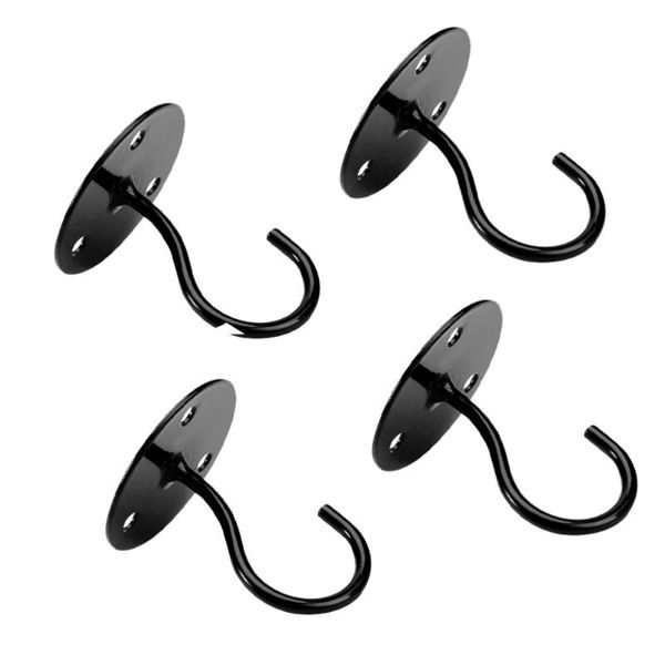 

4pcs wall mount ceiling hooks metal plant bracket for hanging basket & rails