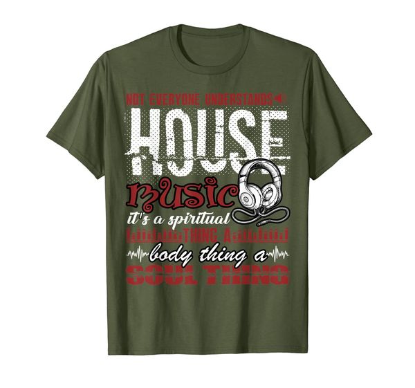 

not everyone understand house music t shirt, White;black