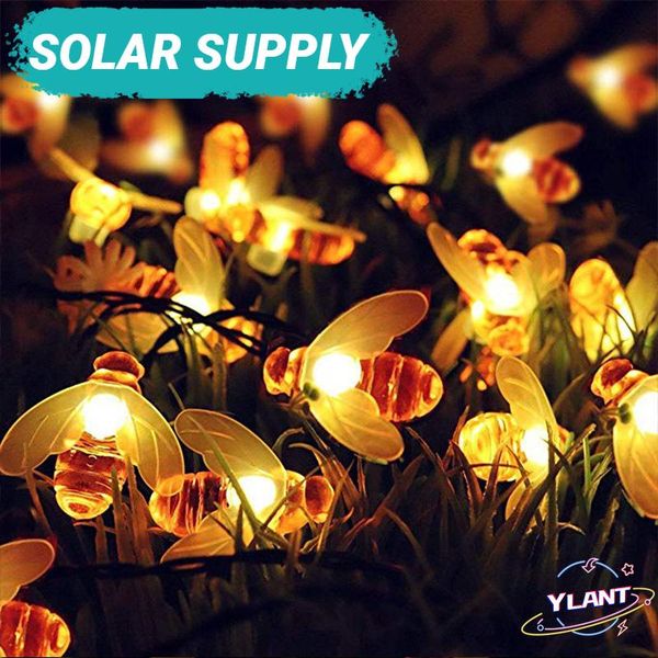 

strings swt power leds waterproof decors lamp garden christmas holiday decor outdoor led solar bee string lights