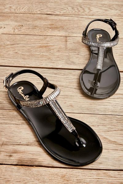 

the process women 's sandals l0500024599, Black