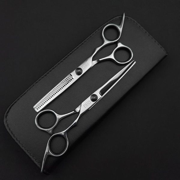 

hair scissors professional hairdressing 6'' jp 440c salon stylist flat and cutting thinning styling tool