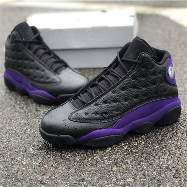 

shoes 13 xiii court purple jumpman 13s black outdoor sports sneakers us7-13