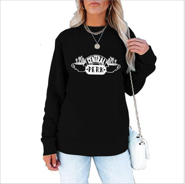 

shifan women's letter printing leisure fashion long sleeve sweater, Black