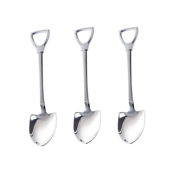 

spoons 3pcs spade-shaped stirring spoon simple small coffee stirrer for store home bar (random style green)