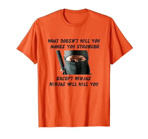 

truth tees ninjas will kill you t-shirt parody humorous, White;black