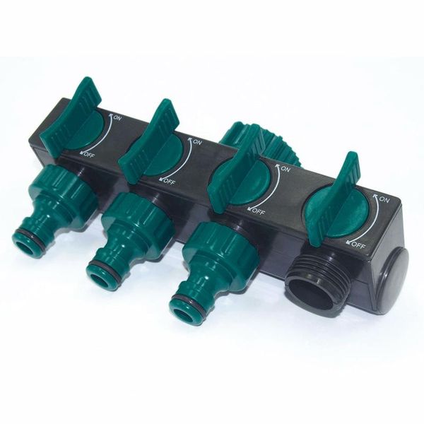 

watering equipments faucet water pipe connector one in four out valves diverter garden lawn maintenance european style
