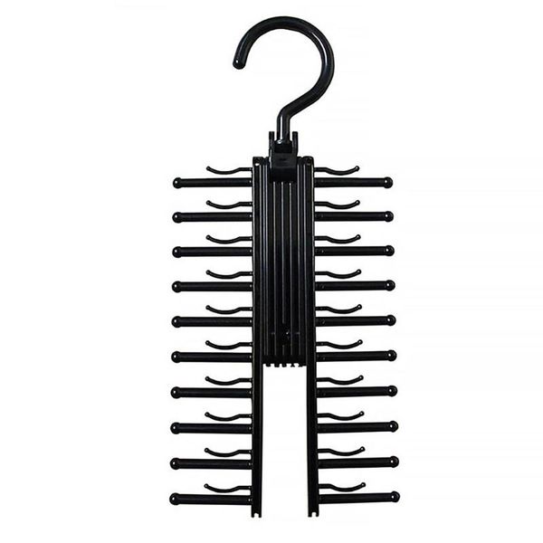 

hooks & rails neck ties tie rack rotating organizer hanger adjustable holds for men
