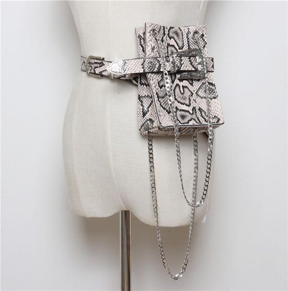 

waist bags women pack multifunction serpentine fanny packs for chain messenger carving buckle belt bag fit iphone plus