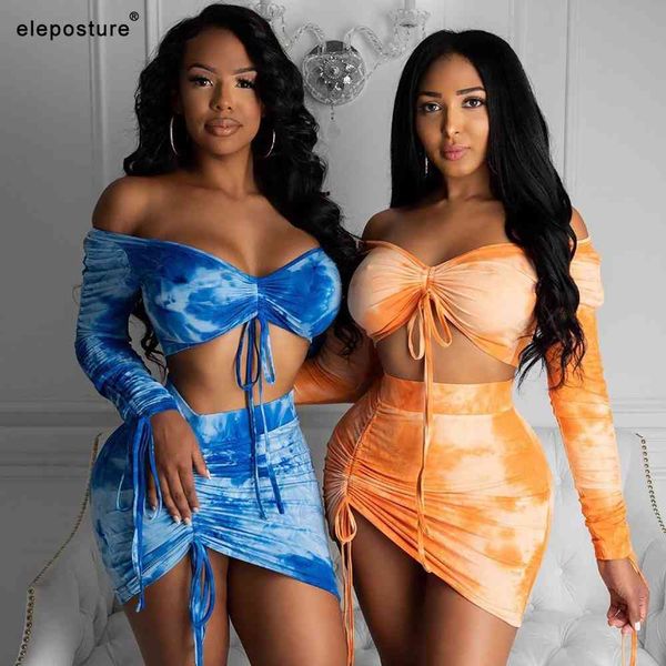 

tie-dye print bikini swimwear women long sleeve swimsuit female three pieces set bathing suits summer beach wear 210521, White;black