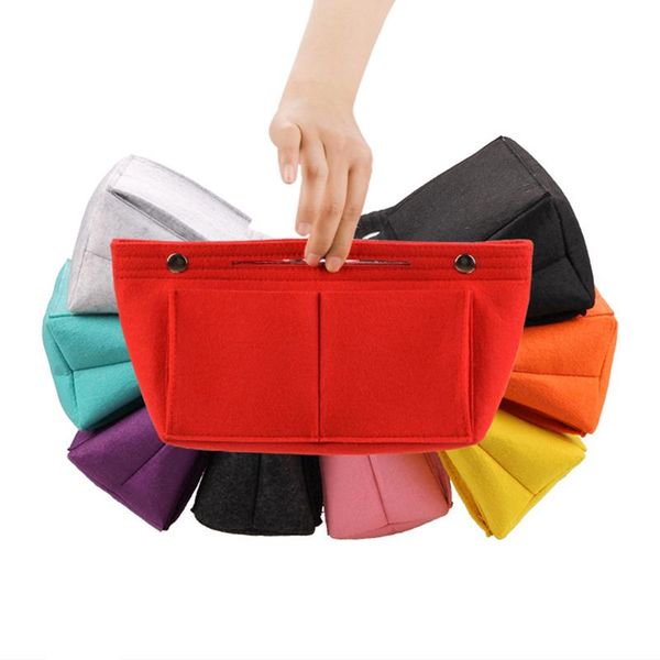 

storage bags makeup bag for women portable cosmetic multifunction handbag organizer insert case fabric pouch lightweight