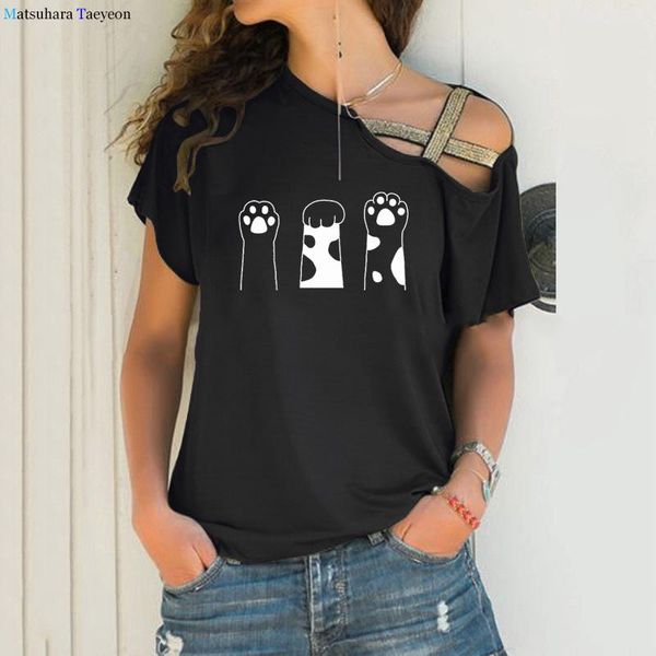 

cute cats print summer women tshirt funny cartoon t shirt female cat t-shirt fashion korean style tee women's, White