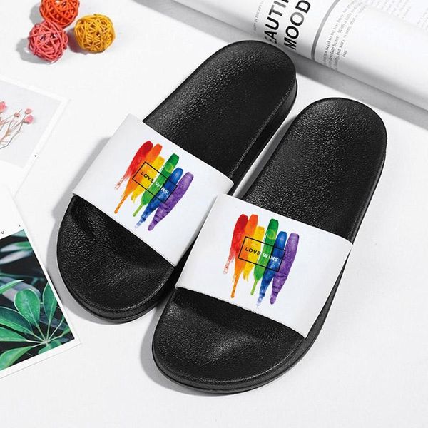 

slippers women heart summer bathroom flip flops pool beach house ladies indoor casual shoes, Black