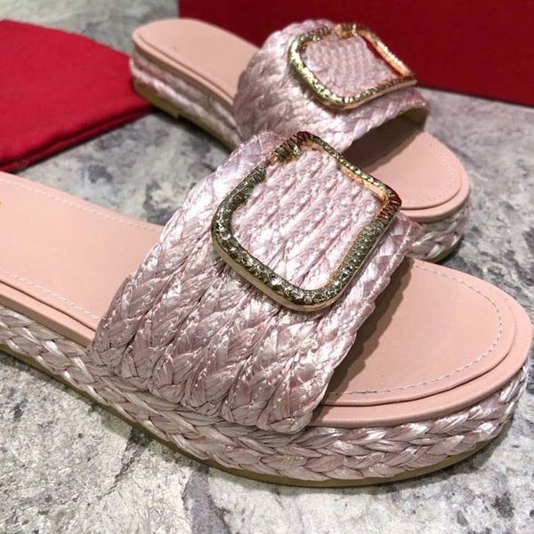 

fashion slides sandals women shoes slide summer wide flat slipper thick flip flops home011 20, Black
