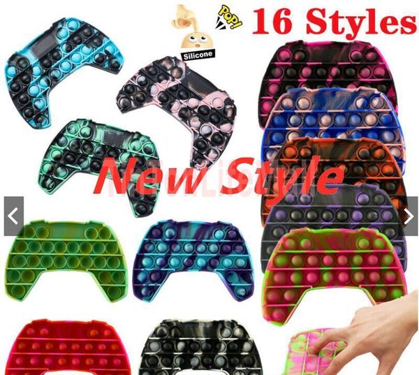 

party game controller shape push up bubble kids simple dimple toy gamepad antistress hand bubbles sensory toys seo31