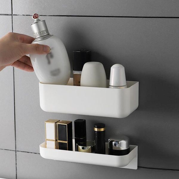 

wall mounted cosmetic storage box bathroom rack shelf organizer shelves for makeup organize boxes & bins