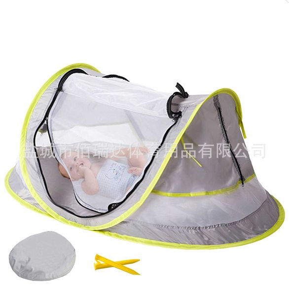 

new anti ultraviolet baby mosquito tent foldable mobile beach crib, Blue