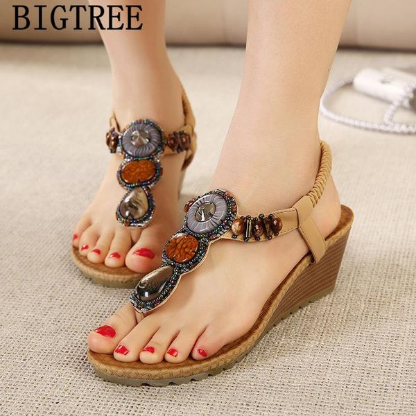 

dress shoes wedges for women big size bohemian sandals fashion summer female+shoes teenslippers zapatos de mujer, Black
