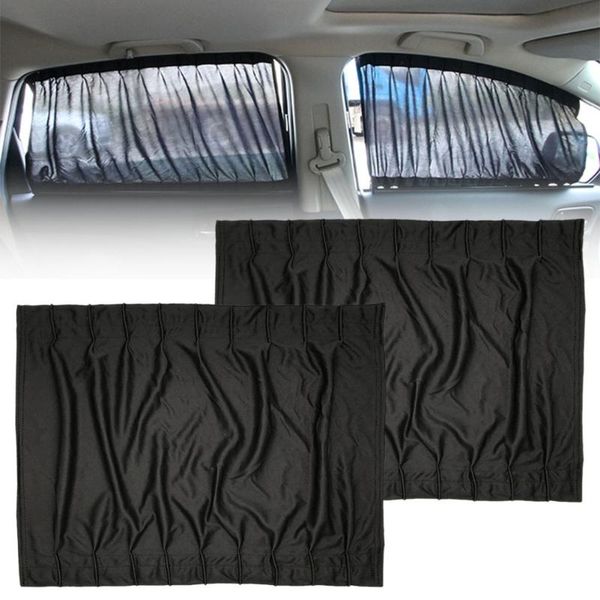 

car sunshade 1pair 50*39cm side window front rear sun shade privacy curtain anti-uv visor accessories