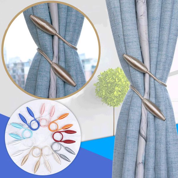 

other home decor magnetic curtain tiebacks tie rings clip rope buckle holdbacks hook rods holder curtains accessoires