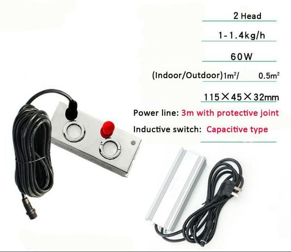 

ultrasonic humidifier fish tank rockery small pool landscape atomizer 2/3 head atomization plate large fog decorations