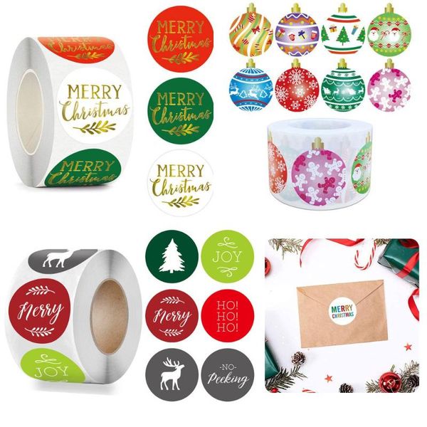 

gift wrap package party supplies wedding decor gifts box merry christmas candy bag labels sealing stickers