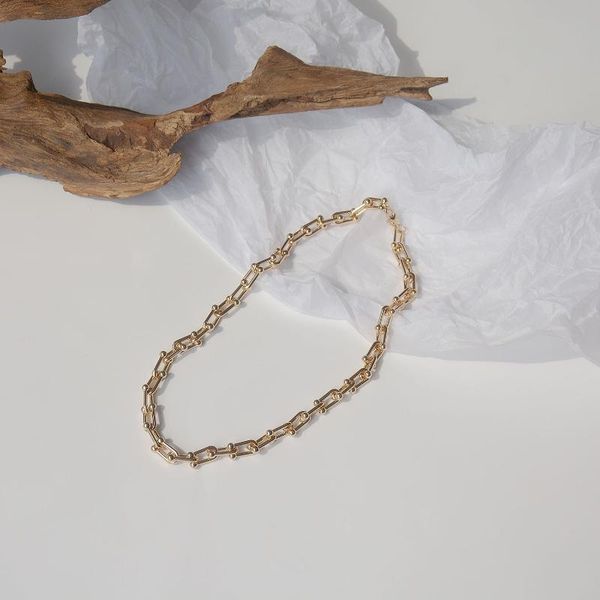 

chokers hiphop luxury and exquisite design gold plated chain punk bohemian fashion net red jewelry accessories, Golden;silver