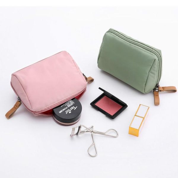 

bathroom storage & organization fashionable women's thick square cosmetic case portable toiletry bag carry-on