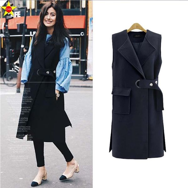 

women's vests -5xl plus size casual women 2021 winter fashion thickening loose show thin elegant jacket extra large wool coats, Black;white