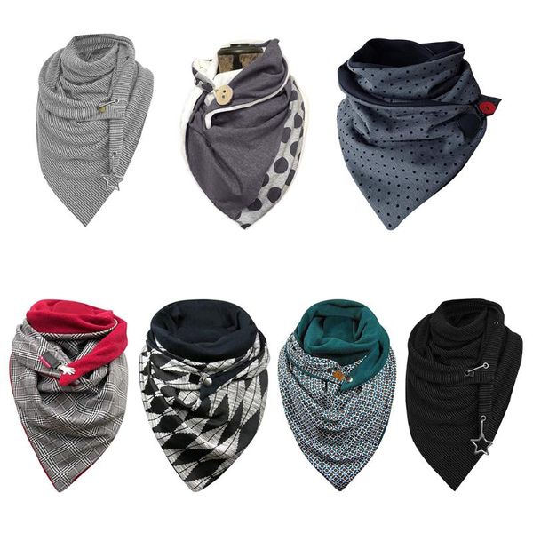 

women neckerchief winter warm shawl neck warmer cotton blended knitted wrap for outdoor hiking travel scarf cycling caps & masks, Black