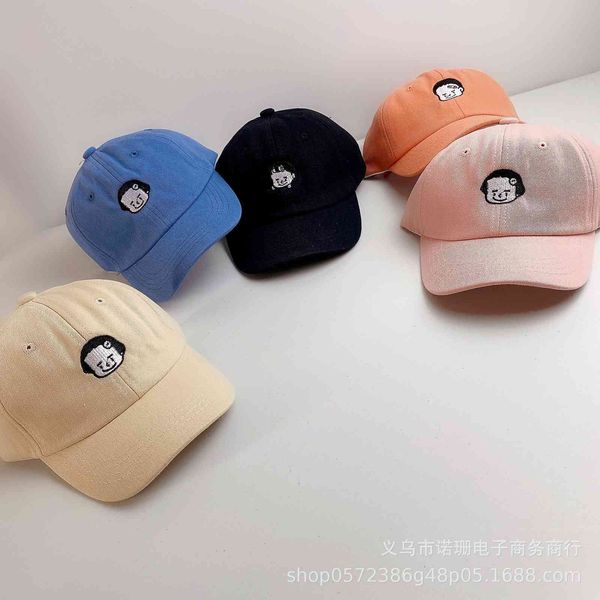 

korean children's baseball cap for boys and girls, Blue;gray