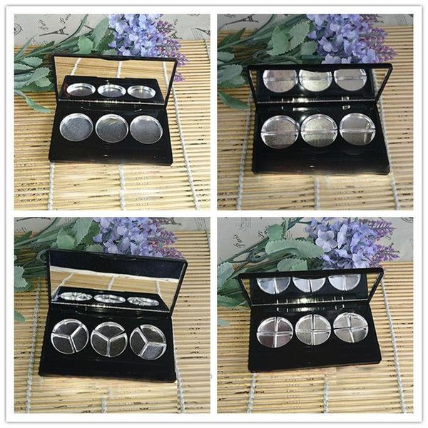 

storage bottles & jars 30pcs empty plastic eyeshadow powder case with 1/2/3/4 grids aluminum palette cosmetic lipstick refillable compact di