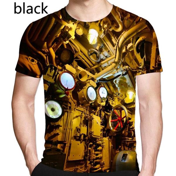 

men's t-shirts men's/women's personalized style engine 3d printed breathable t-shirt street cool short sleeve plus size xs-5, White;black