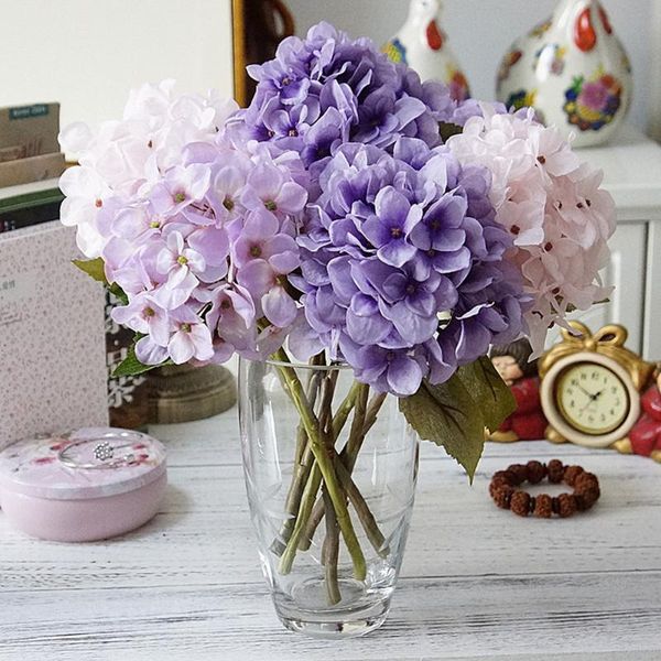 

hydrangea flowers diy gift wedding christmas decor for home handmade dried dsd666 decorative & wreaths
